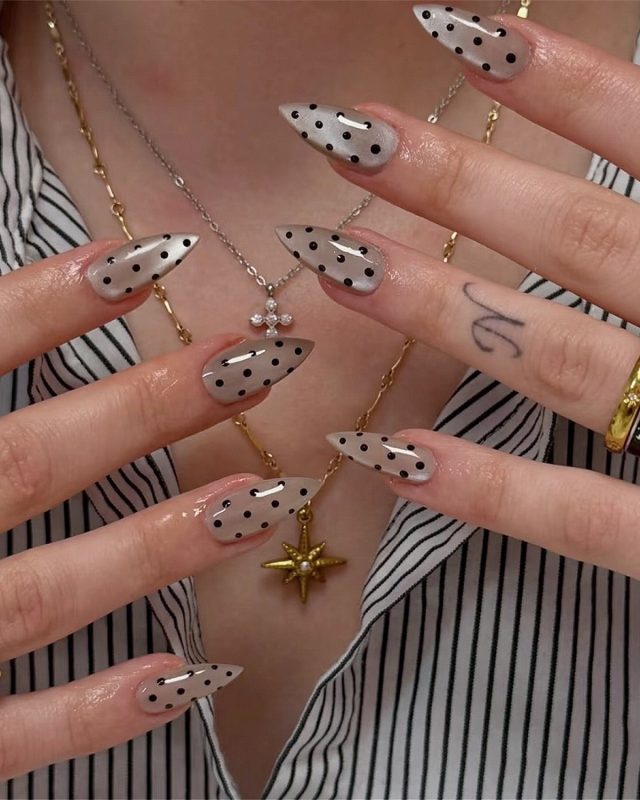 Nails-4399-Almond nails- Free 24pc Sticker Sheet included