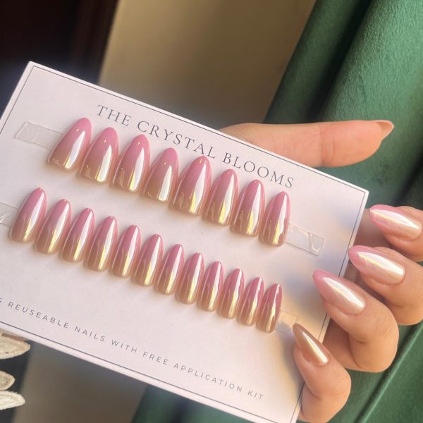 [Premium] Reflective Mirror Glazed Nails-3494- Free 24 -pc Sticker Sheet included