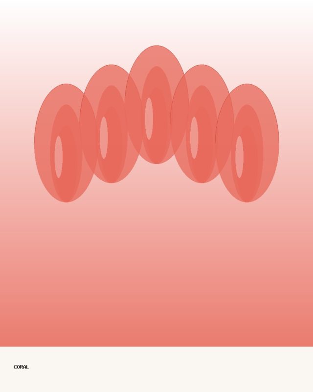 Glossy Coral Gel Press-On Set